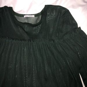 ZARA Sheer Overlay Dress